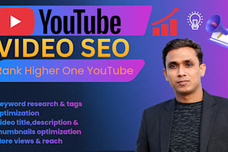 perform youtube video SEO and title,description optimization