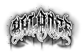 design elegant tattoo lettering and script logo