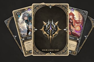 card game art card game design board game design tcg game art playing card deck