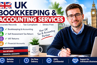 do UK bookkeeping, accounting self assessment tax return vat,  financial account