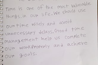 do neat handwriting and handwritten notes