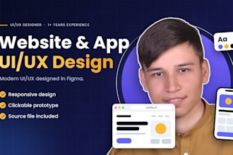 design or redesign modern website uiux in figma