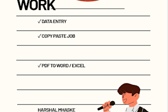 do professional typing and data entry