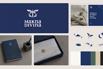 design elegant logo with full brand identity