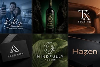 design a clean, modern and minimalist typography logo design