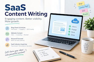 write SEO optimized saas content for your business