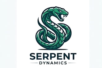 create a high quality snake vector logo