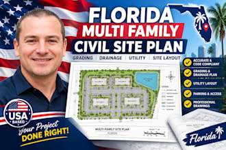 draft a florida multi family civil site plan