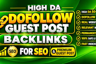 provide high da dofollow guest post backlinks for SEO and premium guest post