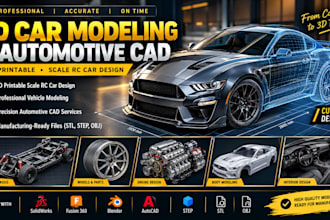 3d car modeling 3d printable car part design automotive cad vehicle design