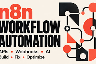 build and fix n8n workflow automation and API integrations
