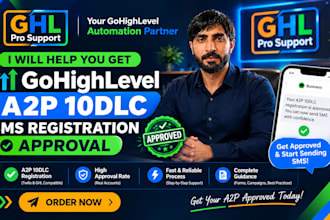 help you with a2p 10dlc registration and campaign approval