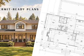 draw permit ready plans for your home remodel, custom addition, or adu