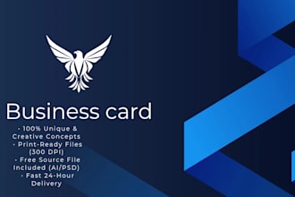 design a professional and modern business card for you