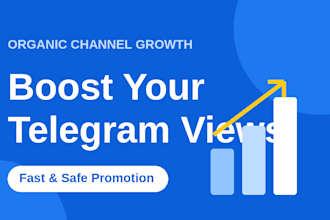 promote your telegram channel and increase views
