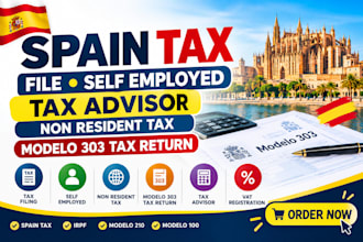 file spain tax self employed tax advisor non resident tax modelo 303 tax return