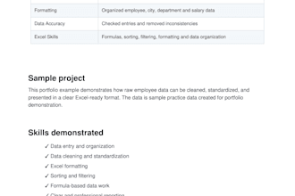 do excel data entry work