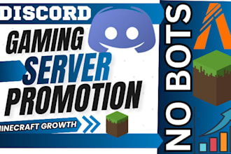 discord server promotion, discord advertising, gaming growth minecraft promotion