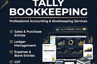 do bookkeeping and accounting data entry in tally