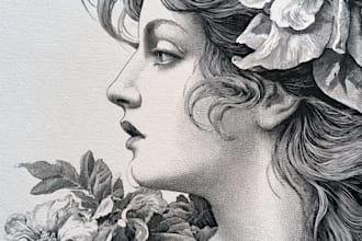 create detailed vintage engraving and etching illustration