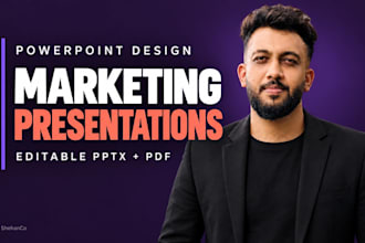 design marketing powerpoint presentations and sales decks