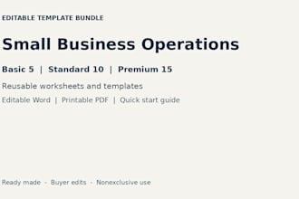 provide small business and freelancer templates