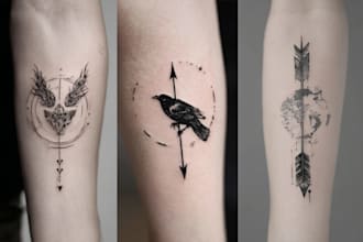 do minimalist tattoo design or logo