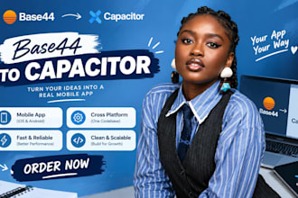 convert base44 or lovable app to capacitor ios and android app