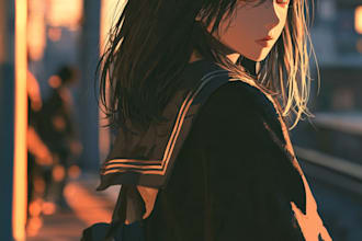 draw anime character illustration