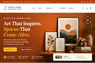 design wall art shopify store wall art website print on demand website art store