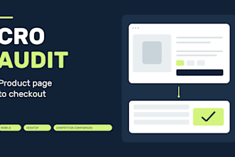 do an ecommerce cro audit of your product pages and checkout UX