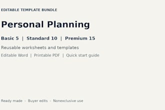 provide budget and productivity templates