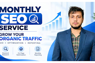 grow your organic traffic with monthly SEO