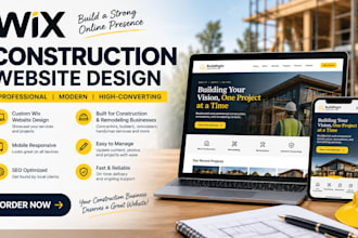 wix website design for construction wix website and contractor website
