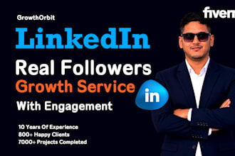 do organic linkedin marketing promotion with real followers