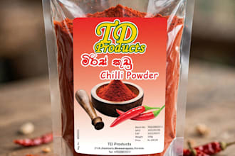 design modern food product label sticker for small business