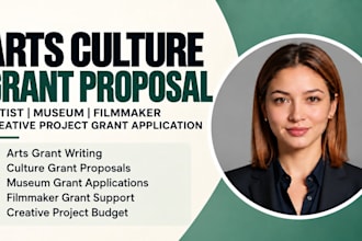 write arts culture grant artist museum filmmaker creative project grant proposal