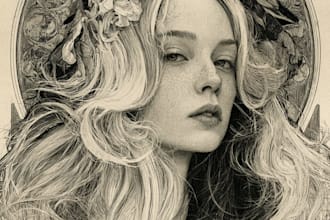 create detailed vintage engraving and etching illustration