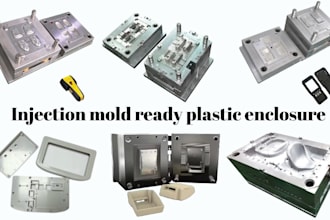 design injection mold ready plastic enclosure for electronics and pcb