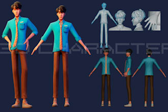 create a stylized 3d character from your concept