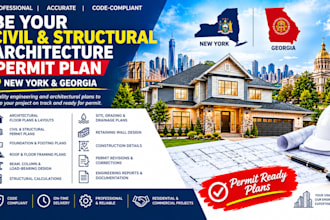 be your new york, georgia civil and structural architecture permit plan