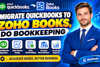migrate quickbooks to zoho books, do bookkeeping