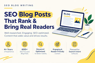 provide engaging SEO blog writing and copy for your website