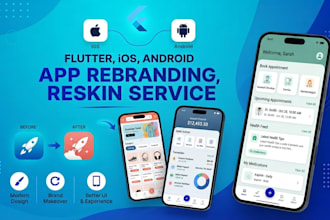 reskin, redesign, rebrand and customized hybrid apps
