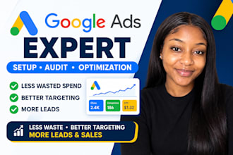 setup and manage your googie ads, google ads audit and optimization