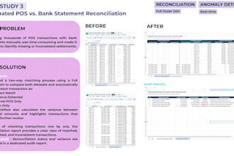 automate pos and bank reconciliation in excel