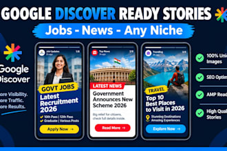 create google web stories with seo optimized images for any niche
