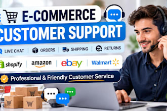 provide professional ecomerce customer support and live chat