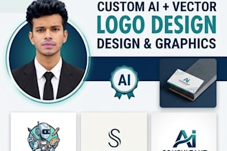 design custom ai graphics and unique logo for your business