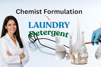 develop laundry cosmetic products formula as a formulator cosmetic chemist
